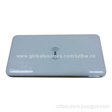 Qi Standard Wireless Charger/Power Bank for Smartphones, 5V/1.0A Input